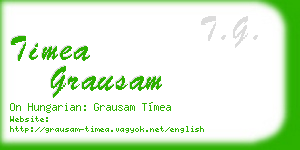 timea grausam business card